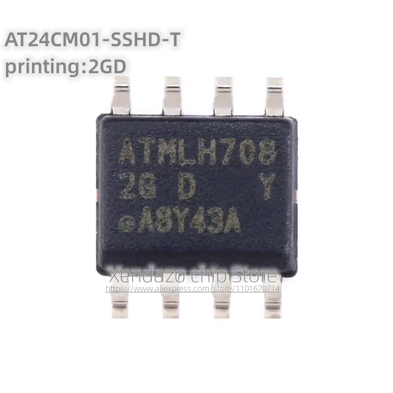 10pcs/lot AT24CM01-SSHD-T printing 2GD SOP-8 package Original genuine Memory chip