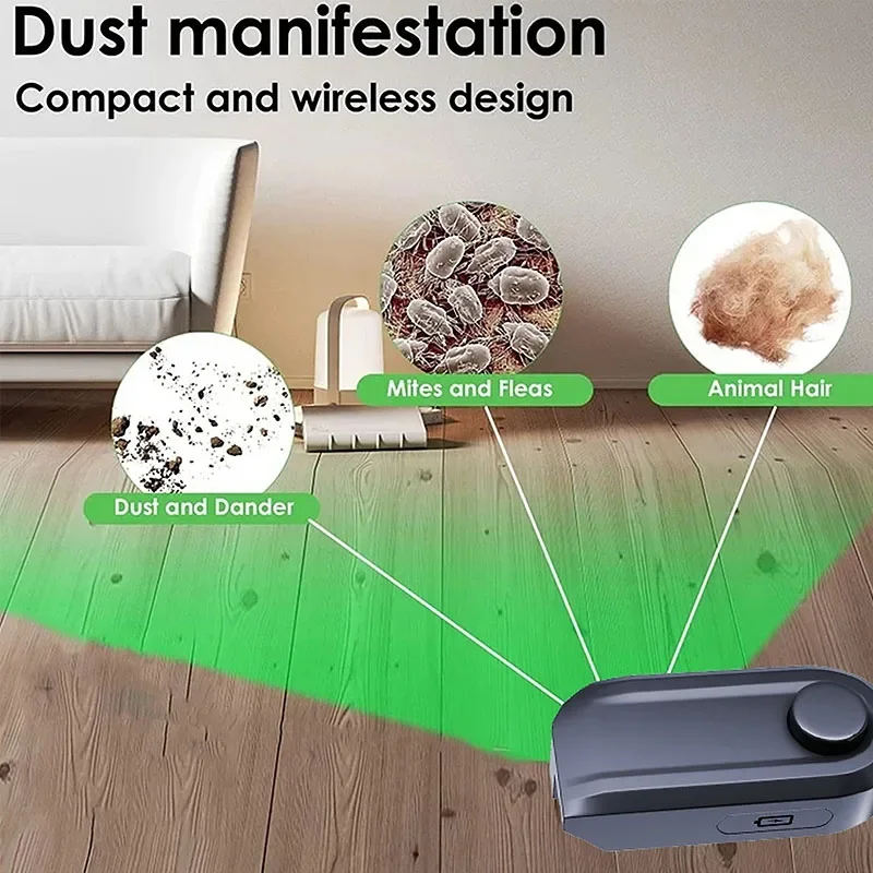 Vacuum Cleaner Display Light Adaptive Vacuum Cleaner Laser Light Universal Dust Removal Wireless Vacuum Cleaner Green Light