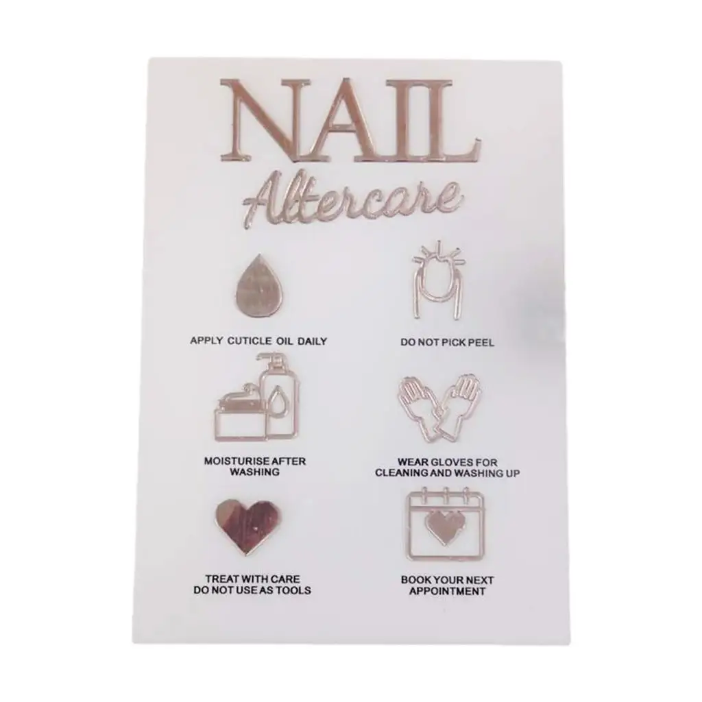 Nail Art Display Board Acrylic Nail Tip Showing Holder for Nail Decor Stickers and Salon Accessories