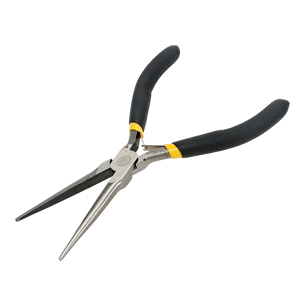 Long Nose Pliers 45#Steel Hand Tools Electrician Repair Tools Stripping Cutting Clamping Wire Cutter Multi-function