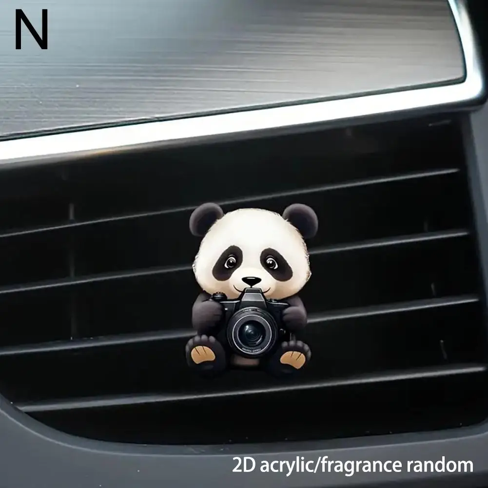 Ventilation Clip Universal Simple Installation Portable Fun Cartoon Cats Dogs Air Vent Clips Acrylic Car Interior Decoration