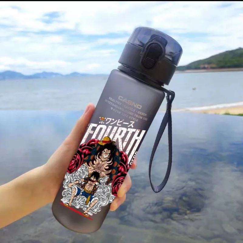 One Piece Monkey·D. Luffy periferia dos desenhos animados copo de água bonito esportes masculinos e femininos fitness chaleira de grande capacidade presentes do estudante