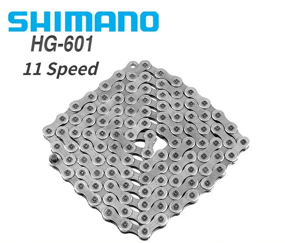 SHIMANO HG601 Road Bike Chain MTB 105 11 Speed Super Narrow 11s 11v HYPERGLIDE SIL-TEC HG-X11 E-bike Chain Original Bicycle Part