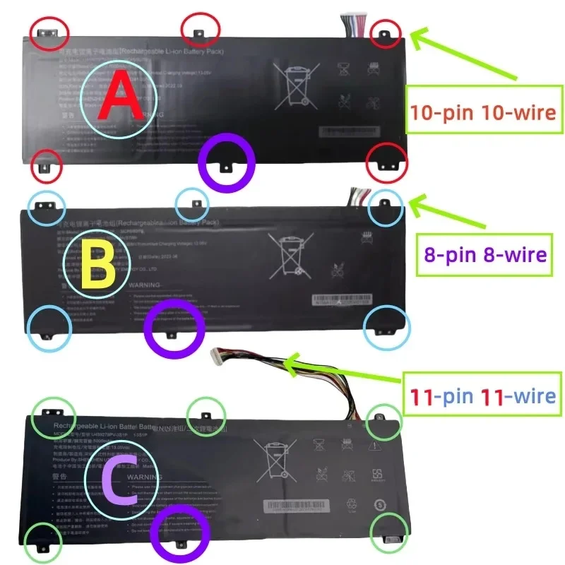 New U459279PV-3S1P 3ICP5/92/79 11.4V 57Wh 5000mAh Laptop Battery For N156A S356B-N160B Notebook%100 test