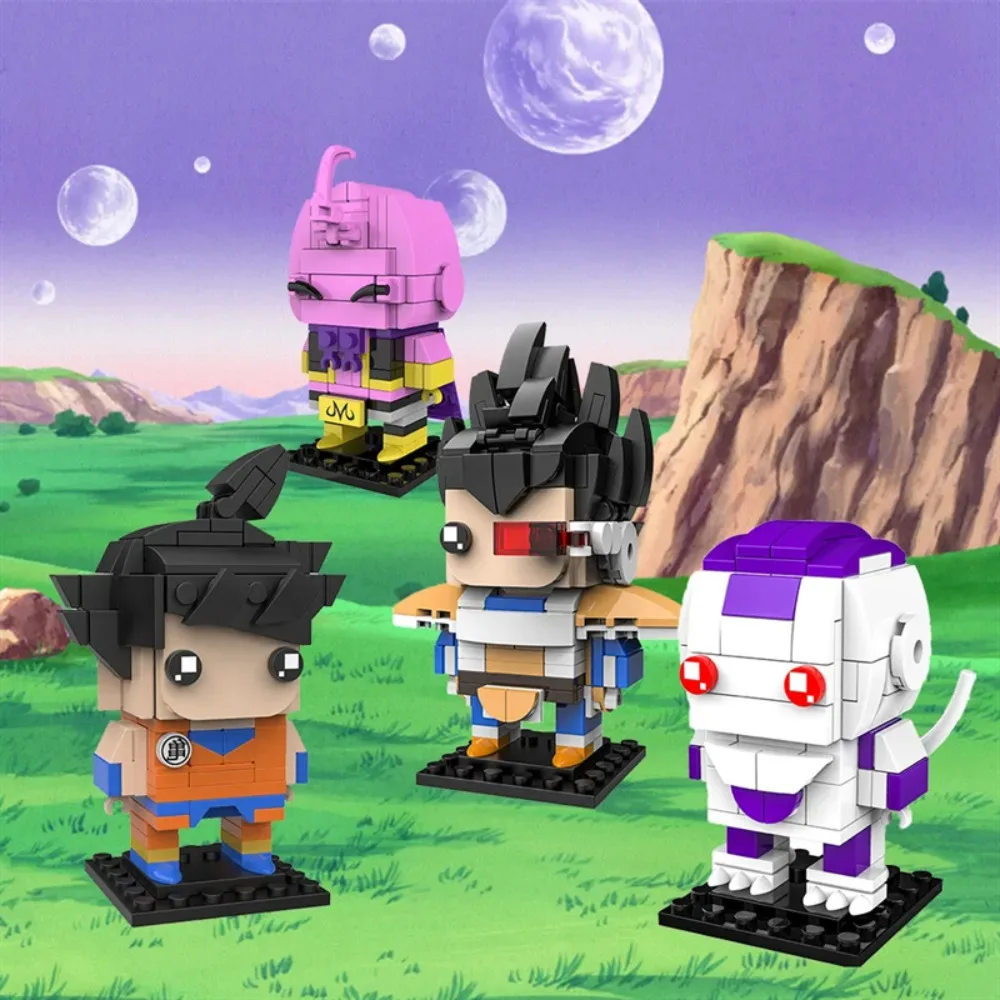 Animation Dragon Ball Z Baustein-Set Mini-Humanoid-Puppe der Affenkönig Q-Version Charaktermodell DIY Baustein-Spielzeug