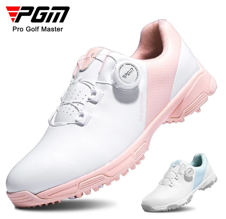 

PGM Golf shoes Women's waterproof sneakers Anti-slip lightweight knob comfortable slow epicenter sole no spikes XZ343