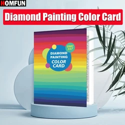 HOMFUN Diamond Painting Full Range 447 DMC Color Card Embroidery Cross Stitch Color Identification Card Diy Mosaic Accessories
