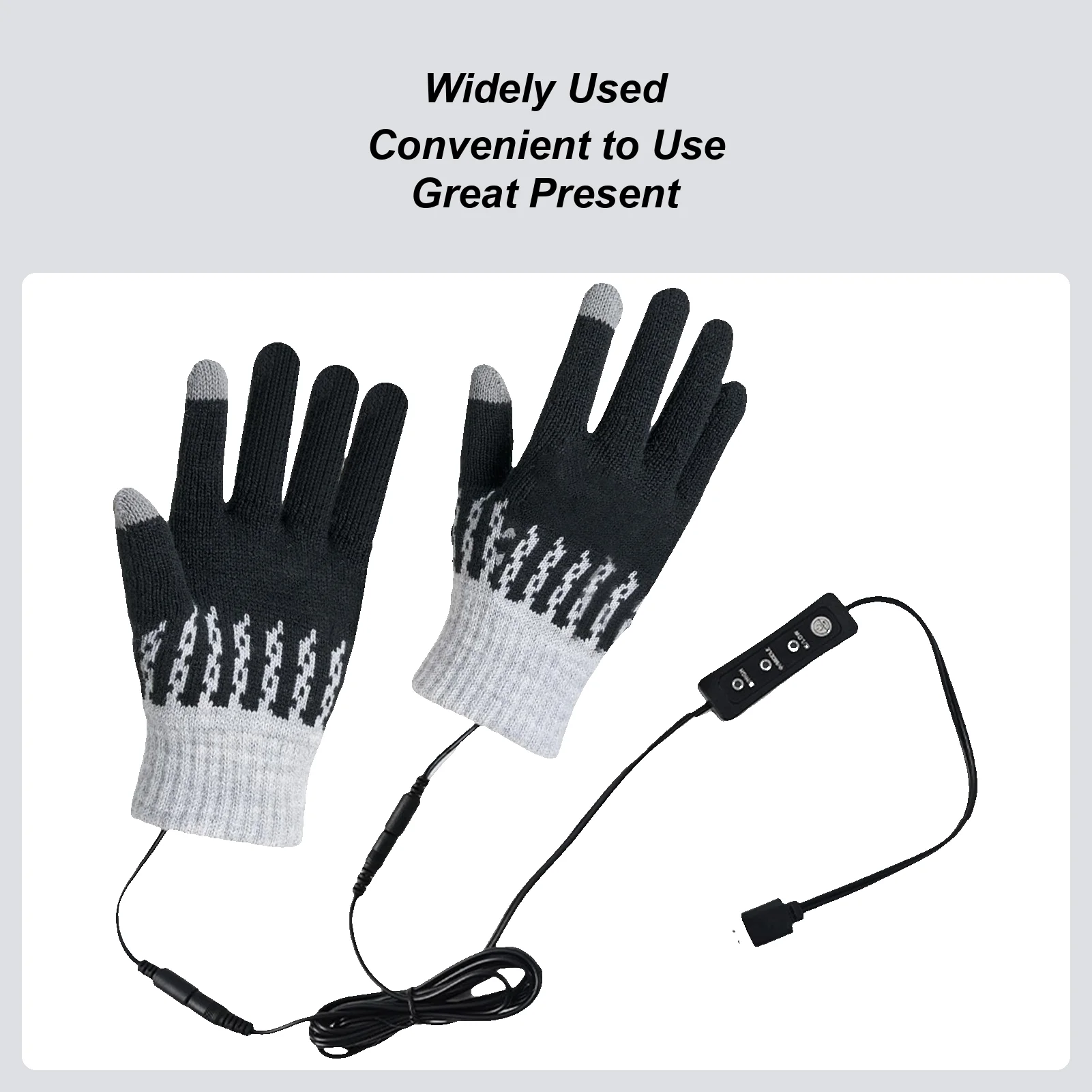 

USB Heated Gloves 3 Heat Levels Heating Gloves For Hiking Cycling Driving Snowboard, Cold Weather Hand Warmers Outdoor Sports