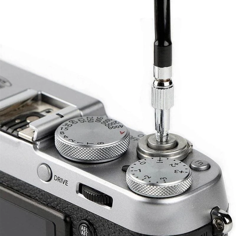 

G6DC Camera Shutter Release Control Cable 40cm/70cm/100cm Mechanical Locking Shutter Line Prevents Camera Vibration