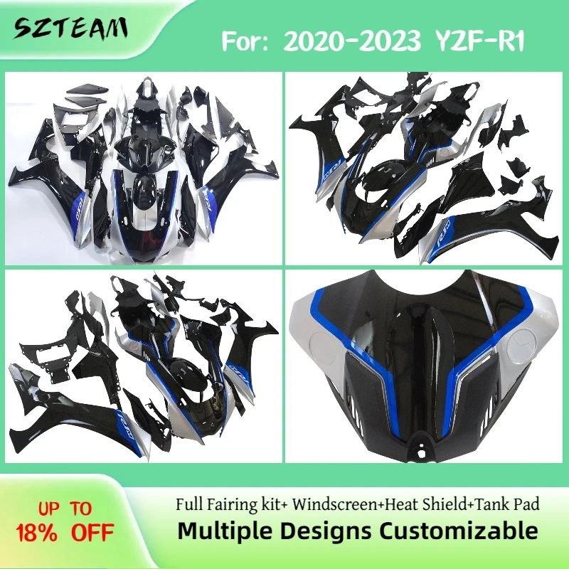 ABS Fairings for YAMAHA YZF R1 2020 2021 2022 2023 Aftermarket Injection Bodywork Motorcycle Fairing Kit YZF-R1 20-23 Pro