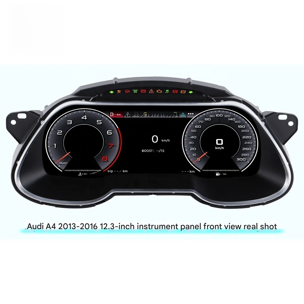 

LCD Digital Cluster for A4 A6 A7 Q5 2009-2018 Dashboard Panel Speedometer