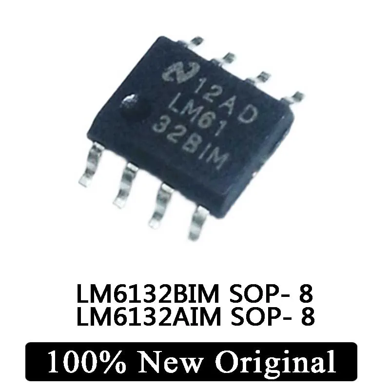 5Pcs 100% New Original LM6132BIM LM6132AIM LM6132 SOP8 SMD operational amplifier IC Chip In Stock