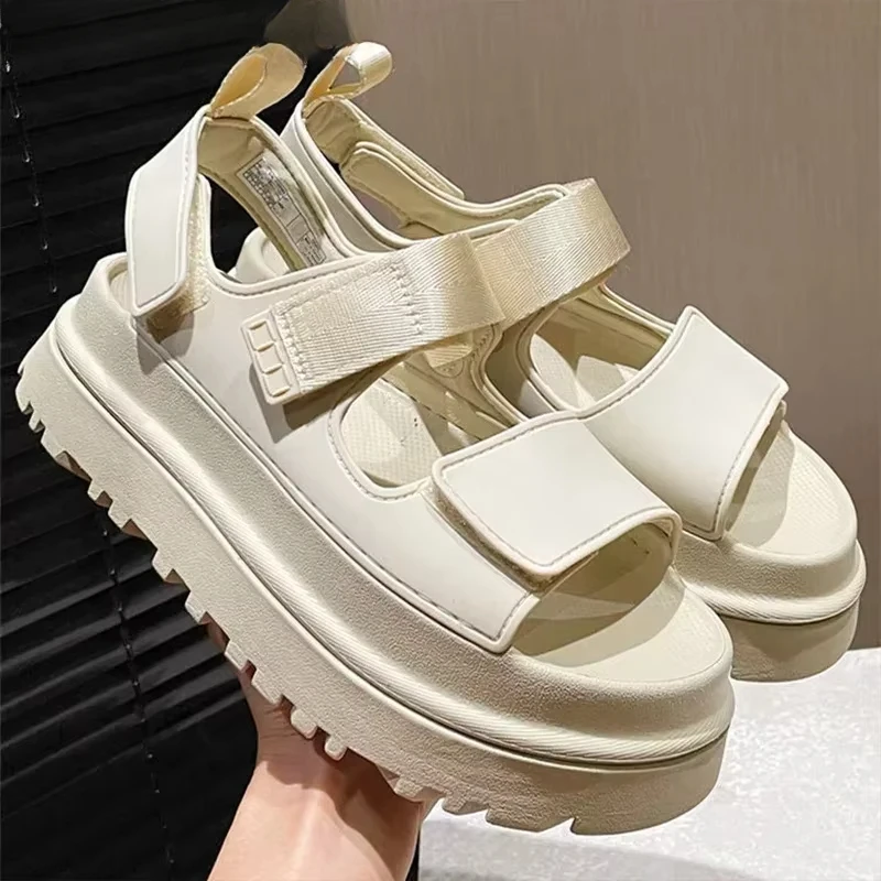 

Platform Women Sandals Flats Casual Woman Shoes Designer Slippers Fashion Slides New Trend Flip Flops Cozy Mujer Sandalias