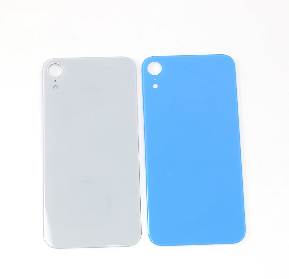 For iPhone XR Back Glass Panel Battery Cover Big Hole Rear Door Housing Case Replacement Parts With 3M Tape