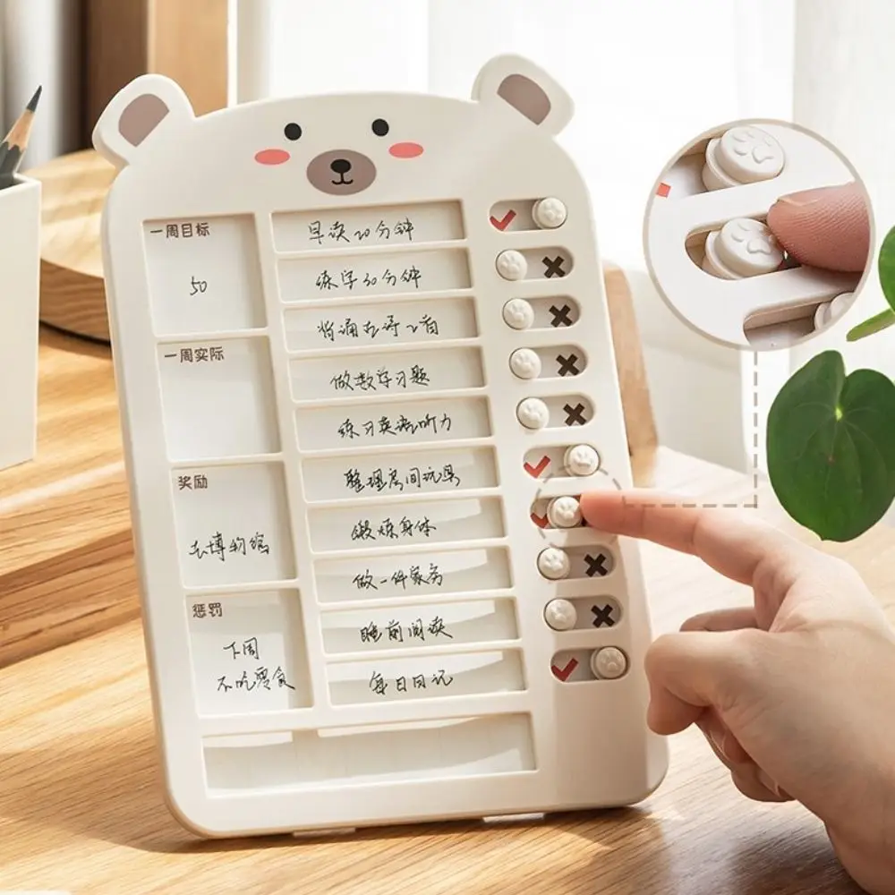 To Do List Planner Chart Checklist Portable Message Board Reusable Schedule Plate Home Supplies