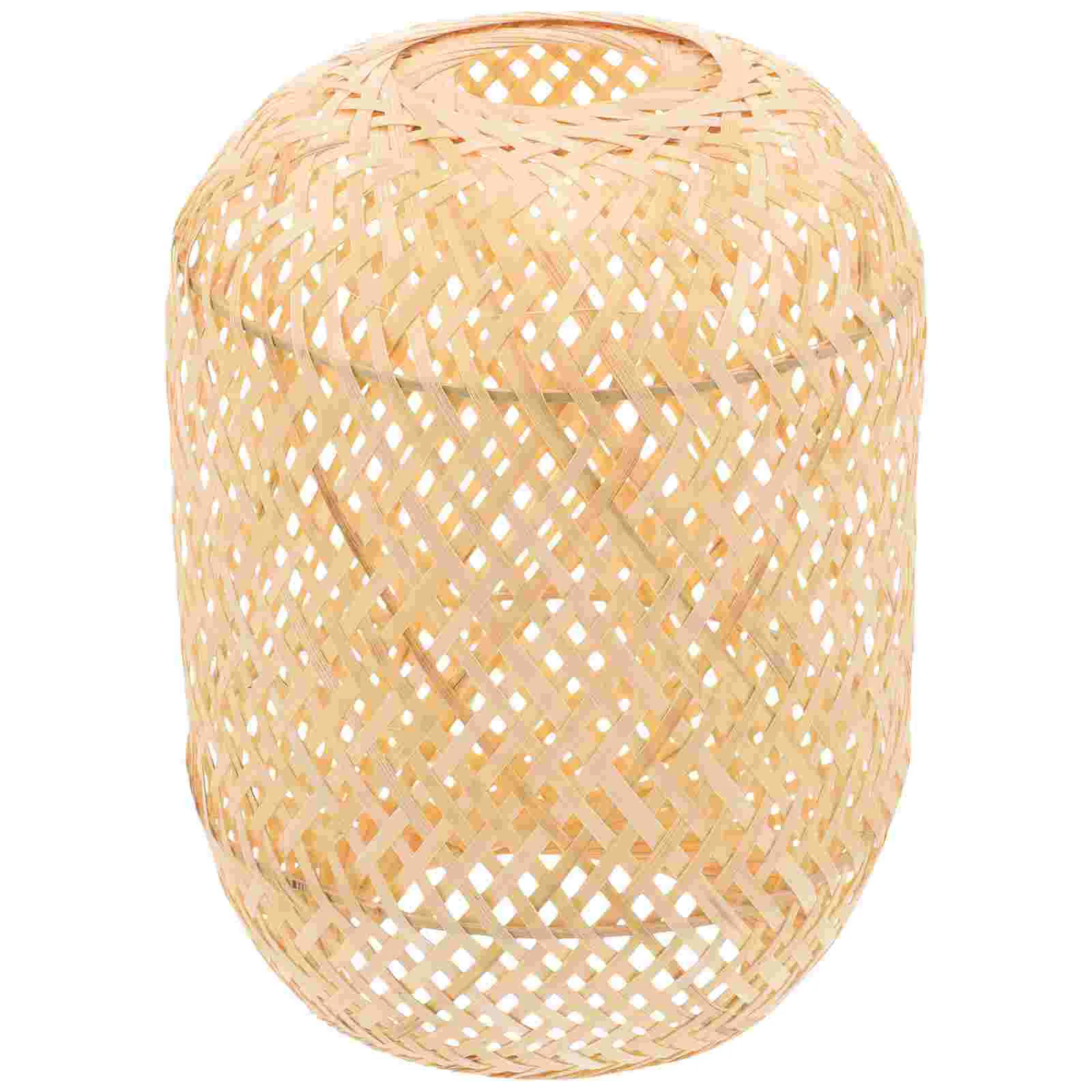 

Bamboo Lampshade Desk Rustic Shades for Bedroom Lampshades Light Table Style Rattan Pendant