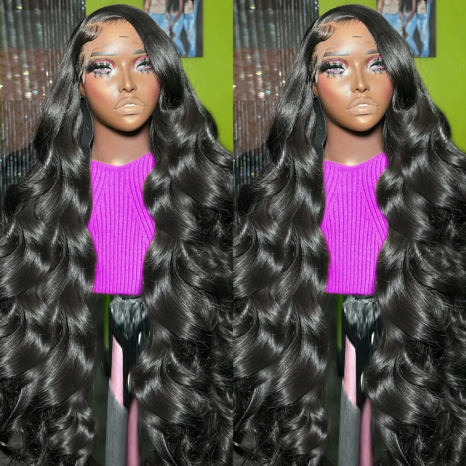 30 40 Inch Lace Front Wigs Body Wave Wig Human Hair 250% Brazilian 13x4 13x6 Transparent HD Lace Frontal Wig Wavy Human Hair Wig