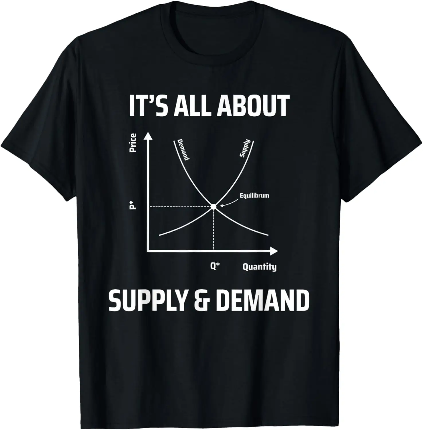 Supply And Demand Funny Economics Teacher & Economist T-Shirt