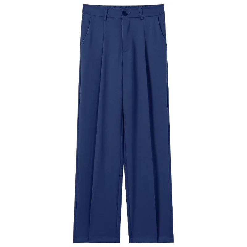 

Men's High Waist Draped Slimming Versatile Wide Leg Suit Pants Spring Summer Loose Slimming Floor Length Straight Casual Trouser