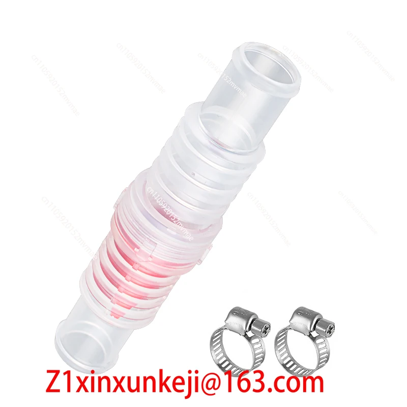 Transparent straight-through check valve, dual size 19mm 25mm check valve for marine water systems