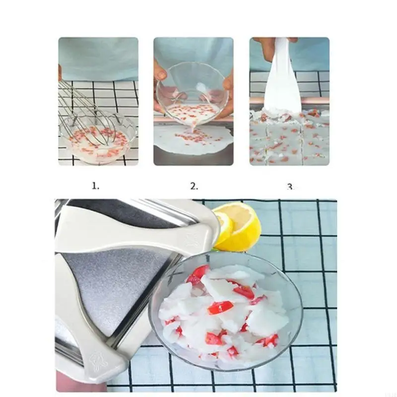 U1je мороженое мороженое кастрюля с 2 скребками Жареные йогуртовые машины Многофункциональная пищевая тарелка для изготовления с