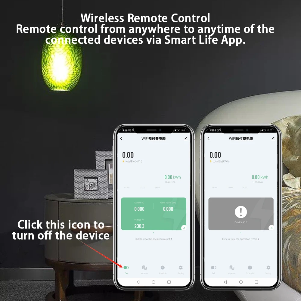 Imagem -03 - Tuya Wifi Inteligente Disjuntor Energia de Energia Temporizador Kwh Tensão Atual Medidor Protetor de Voz Interruptor Controle Remoto ac 220v 80a