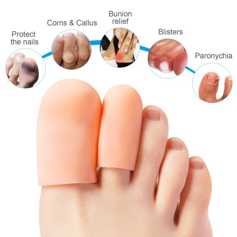 10 Pairs Toe Protector Men Women Silicone Pain Relief Toe Cap For Corns Callus Blisters Toenails Loss