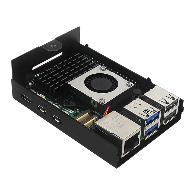 

【Горячая продажа】для Raspberry Pi 5, корпус из алюминиевого сплава, активный и пассивный корпус радиатора охлаждения, металлический корпус для Rpi 5