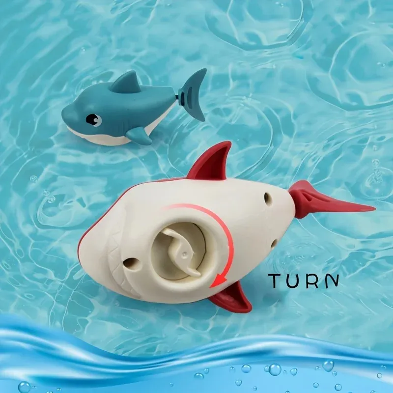 Jouets de bain pour bébé populaires d'été, jouets de requin de dessin animé de baignoire sans trous, conviennent aux jouets d'animaux de piscine/ baignoire/plage