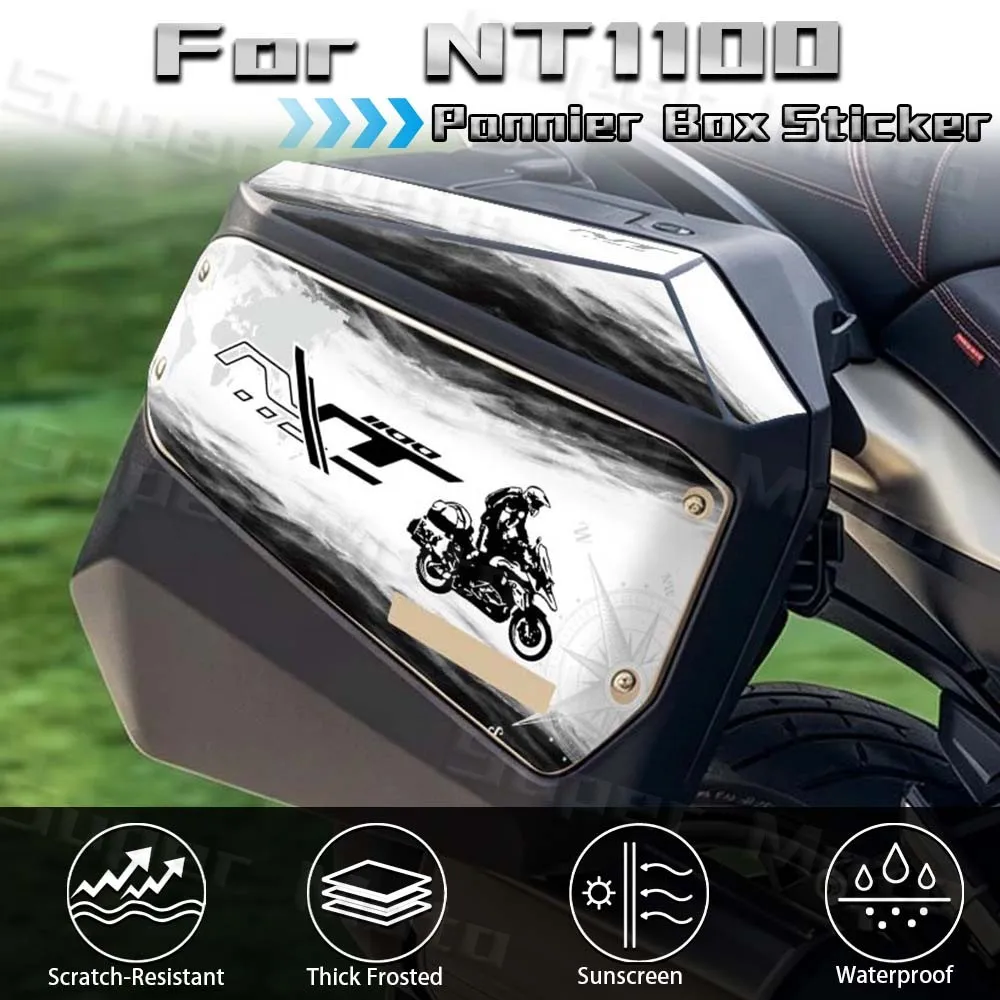 For NT 1100 NT1100 DCT Sport Touring 2025 Motorcycle Luggage Pannier Box Protection Stickers PVC Side Case Pads Decal Accessorie