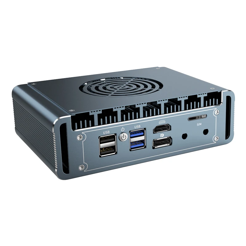 Router PC Mini kipas 2.5G N100 12 Gen Intel 4 * i226 LAN Celeron N5105 J4125 pfSense PVE Firewall komputer mini windows11