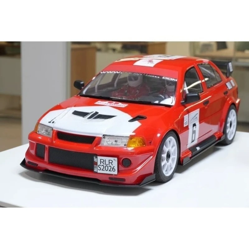 RLAARLO 1/7 Mitsubishi EVO Rally Slevo-07 Front Splitter & Bumper Guard, 3D Printed TPU Flexible Crash Protection Upgrade Parts