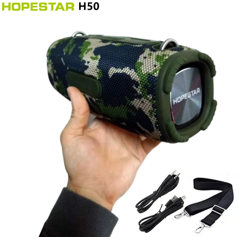 

HOPESTAR H50 Caixa De Som Bluetooth беспроводной динамик Высокая мощность TWS вечерние музыкальная шкатулка уличный Мощный сабвуфер Портативный FM-радио