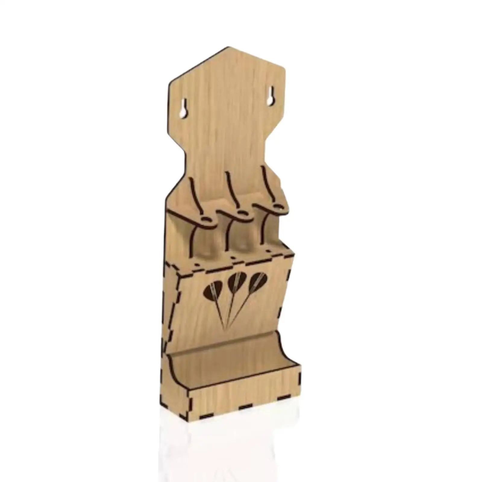 Jujube Wood Storage Rack with Lower Tray Freestanding Wall Mount Display Organizer for Game Room Home Decor