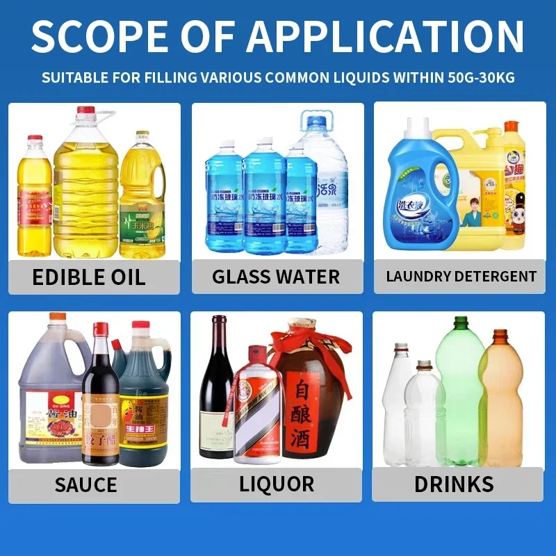 Wiegefüllmaschine, kleine automatische quantitative Waschflüssigkeit, Reinigung ätherisches Öl, Blattdüngerfüllmaschine