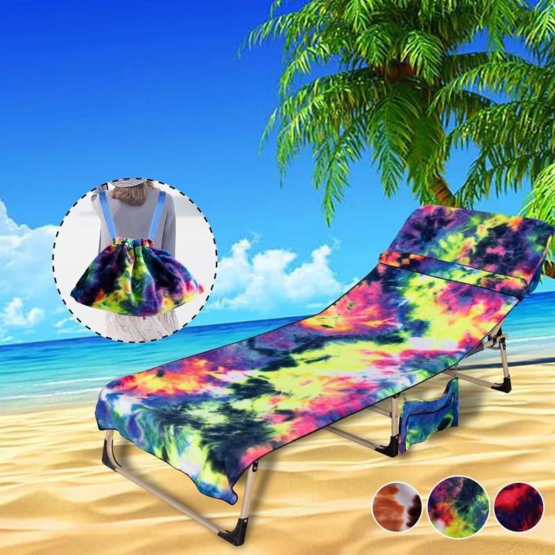 

Tie-dyed Lightweight Best Quality Sand Free Microfiber Beach Chair Towel