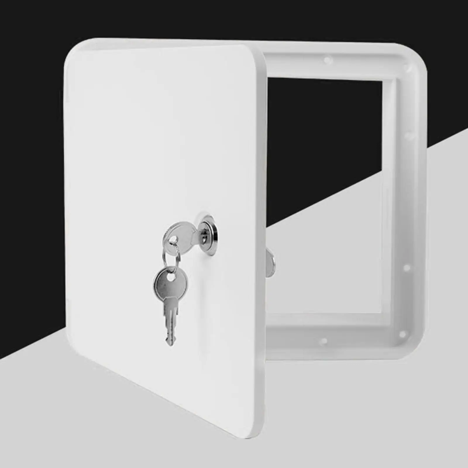 

Power Cord Cable Hatch with 2 Keys Replacement Waterproof Electrical Access Door for RV Trailer Simple Installation