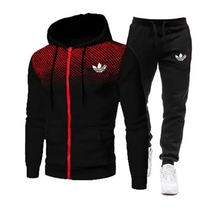 New Cross border Sports Set Two piece Casual Hoodie Foreign Trade Men\'s Hoodie Style Sportswear Spring and Autumn