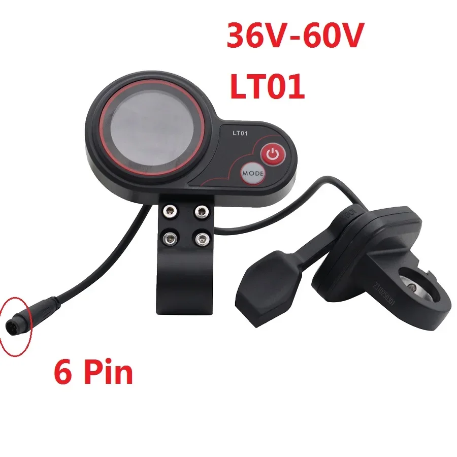 LT01 New Display Meter Throttle 36V-60V 6PIN Accelerator For Kaabo Mantis 8/10 Kaabo Wolf Warrior X Warrior11 Electric Scooter