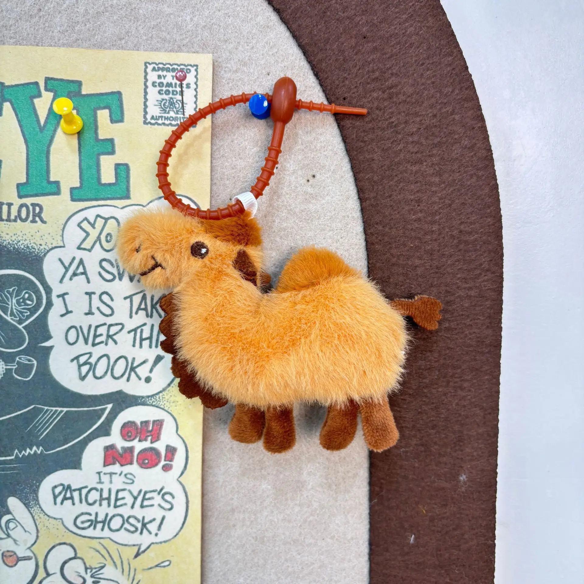 Süße Plüschpuppe Spielzeug Dunhuang Kamel Plüschpuppe Simulation Wüste Kamel Plüschpuppentasche Hängende Wüste Reise Souvenirs Schlüsselanhänger