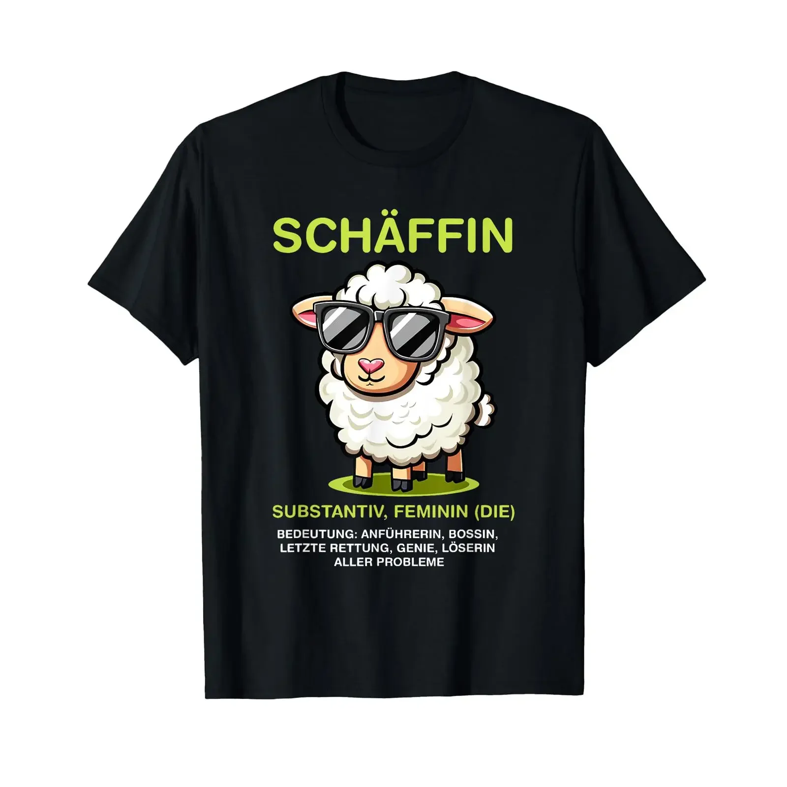 Schäffin Substantiv Feminine T Shirt vintage Washed Stylish Slightly Unisex Versatile Stretched fashion Breathable Soft