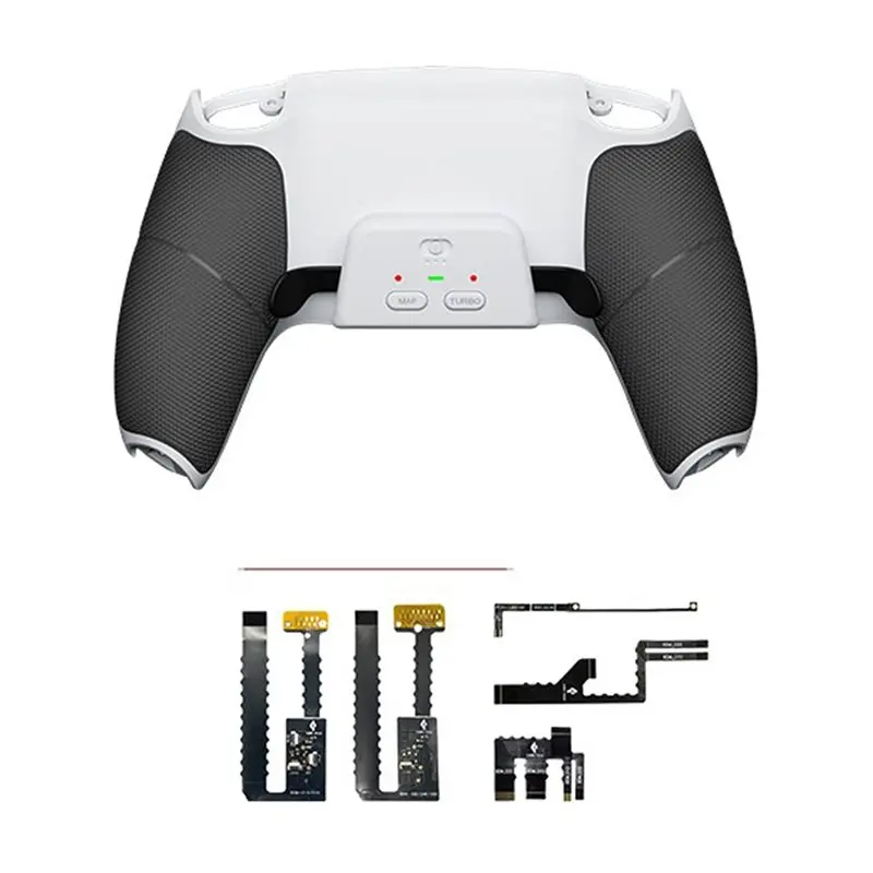 

FEDI-For PS5 Controller Back Button Rear Shell With 2 Metal Rear Buttons For PS5 Controller BDM-030/040/050/060