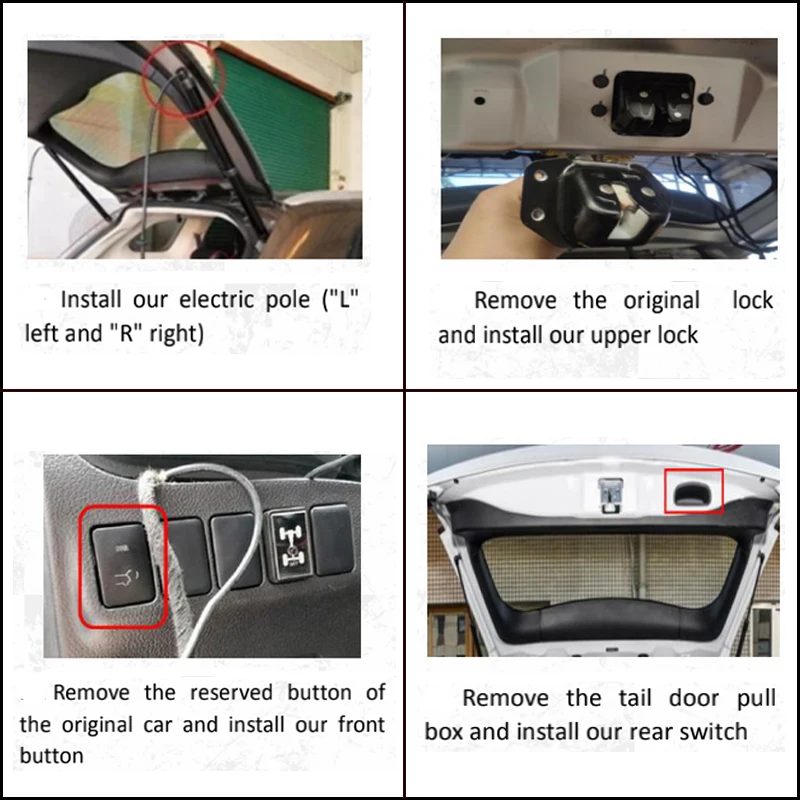 For Mitsubishi Outlander 2014+ Electric Tailgate Power Opening Kit Gate Control of the Trunk Drive Drift Car Lift Auto Rear Door