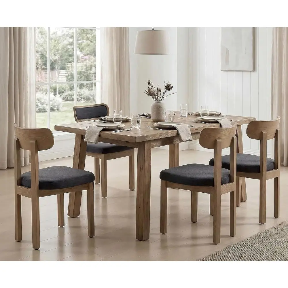 

Modern Upholstered Dining Chairs Set of 4 with Curved Back, Suitable for Kitchen, Living Room, Restaurant, Balcony, Bedroom, Hom