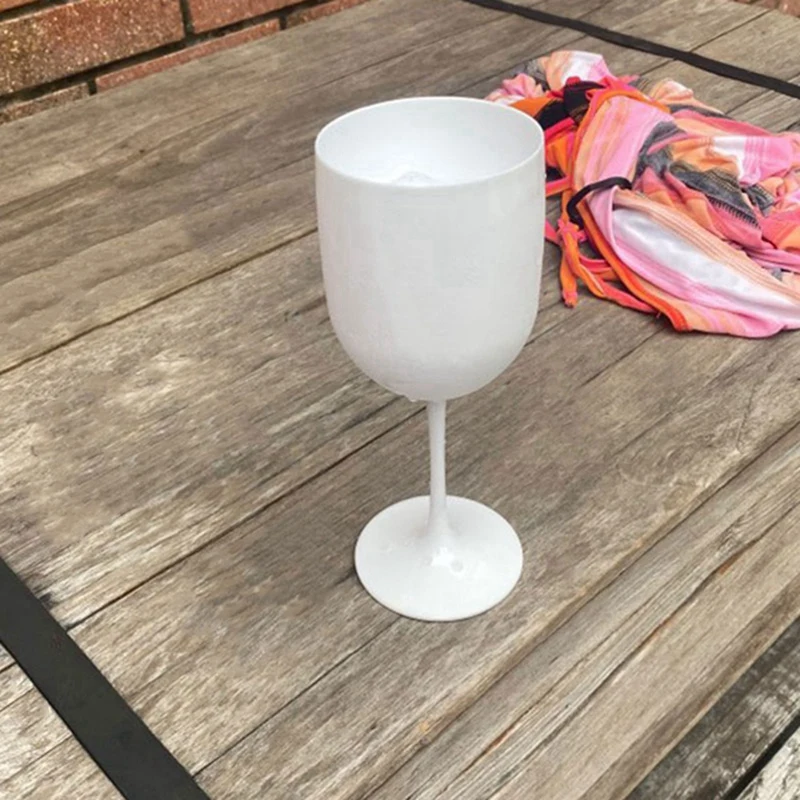 4Pcs Legant and Unbreakable Wine Glasses, Plastic Wine Glasses, Very Shatterproof Wine Glasses-ABLM