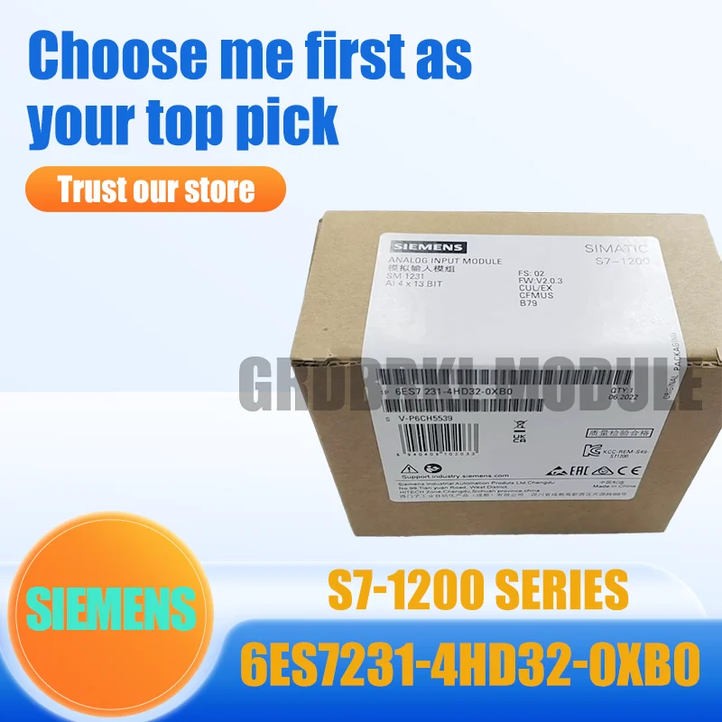 

Новый оригинальный модуль ввода SIEMENS 6ES7231-4HD32-0XB0 6ES7 231-4HD32-0XB0 S7-1200
