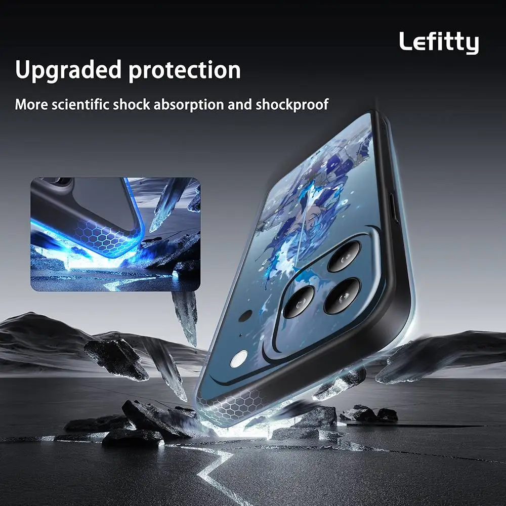 Kaeya مثير تأثير لعبة جراب هاتف آيفون 17 16 15 14 13 12 11 برو ماكس بلس ميني أسود متجمد لينة شل فوندا