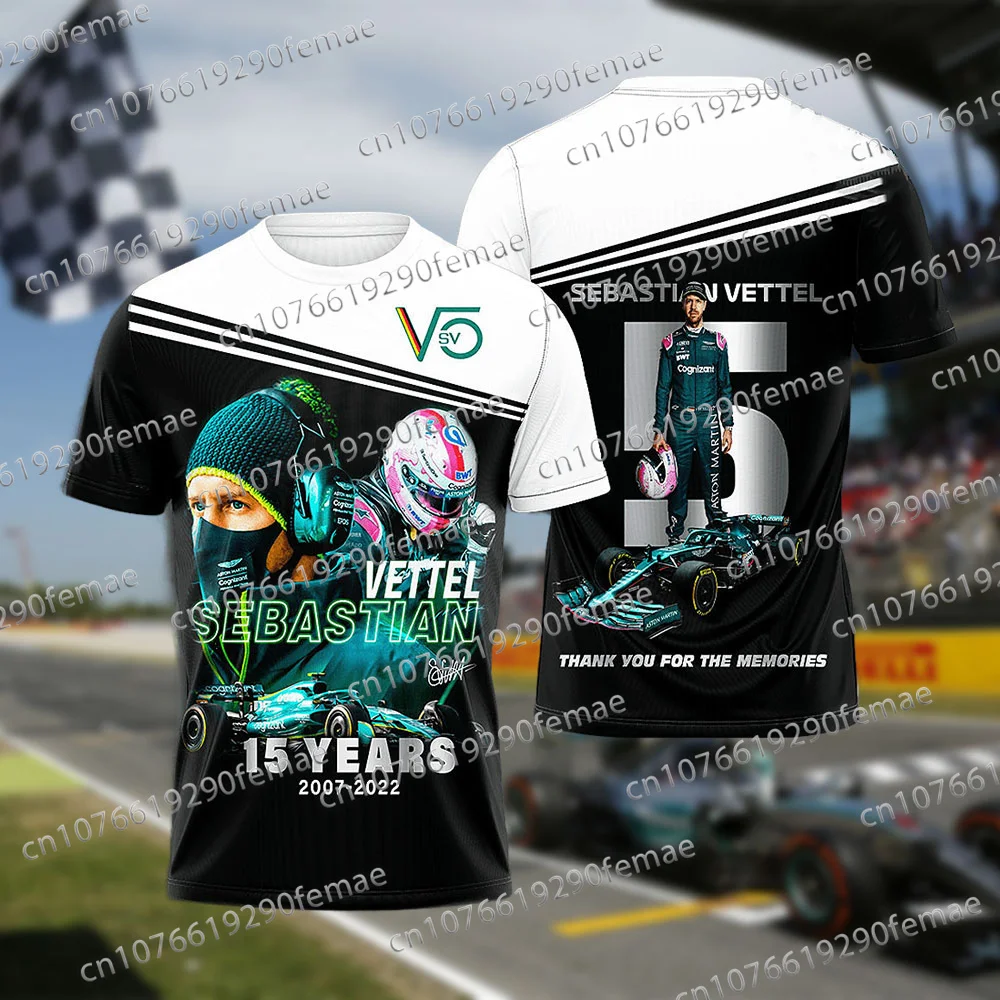 

Classic German F1 Driver Printed T-shirt Short Sleeved Daily Racing Competition Training Sports Comfortable Top Racing Suit