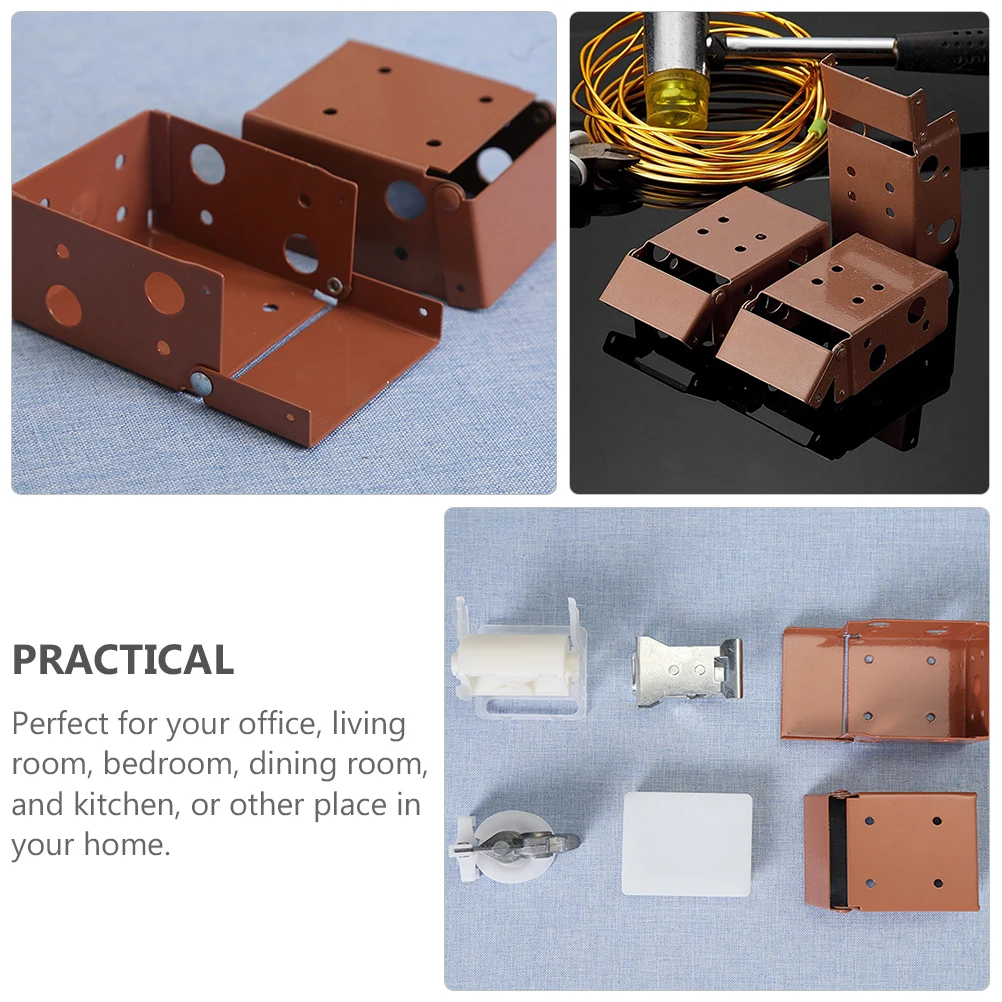 

4pcs Curtain Mounting Bracket Heavy Duty Roller Blind Mount Brackets For Home Office Kitchen Bedroom Window Shades Support