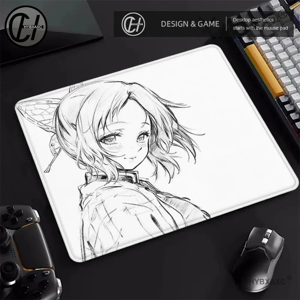 

HYBXAXC Minimalist Anime Sketch Mouse Pad Large Extended Desk Mat with Stitched Edges for Gamers